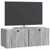 Szafka RTV montowana na ścianie Szary Sonoma 78,5 x 31 x 30 cm