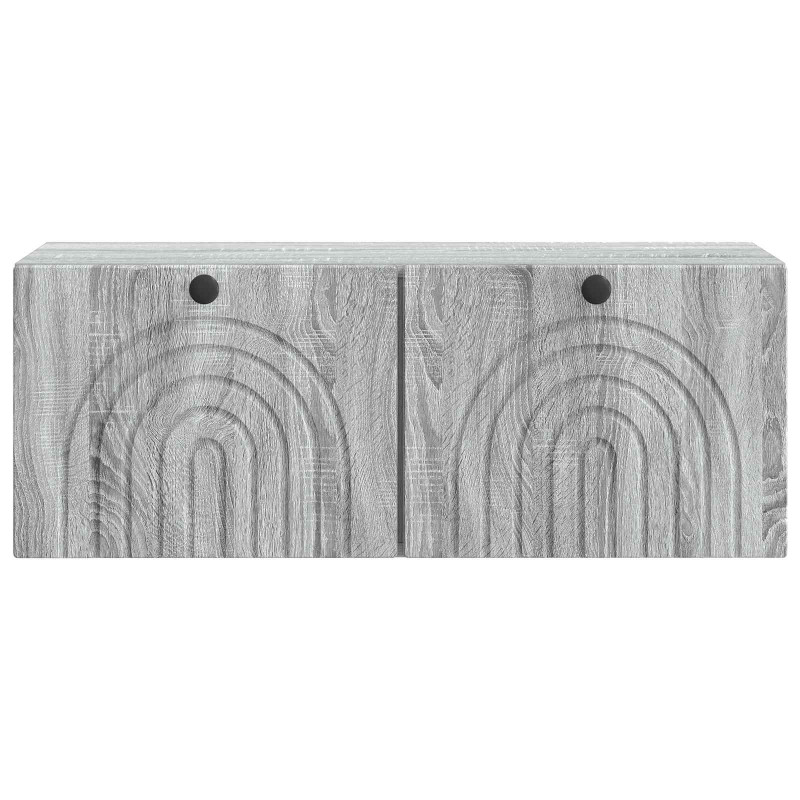 Szafka RTV montowana na ścianie Szary Sonoma 78,5 x 31 x 30 cm