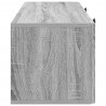 Szafka RTV montowana na ścianie Szary Sonoma 78,5 x 31 x 30 cm