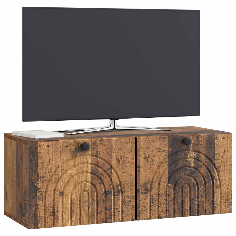 Szafka RTV montowana na ścianie Stare drewno 78,5 x 31 x 30 cm