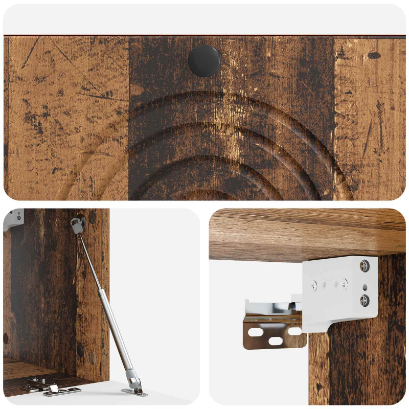 Szafka RTV montowana na ścianie Stare drewno 78,5 x 31 x 30 cm