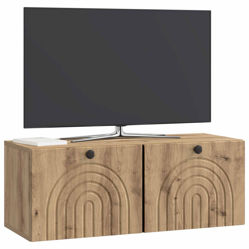 Szafka RTV montowana na ścianie Dąb artisan 78,5 x 31 x 30 cm