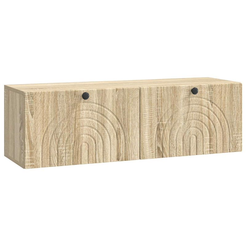 Szafka RTV montowana na ścianie dąb Sonoma 98 x 31 x 30 cm