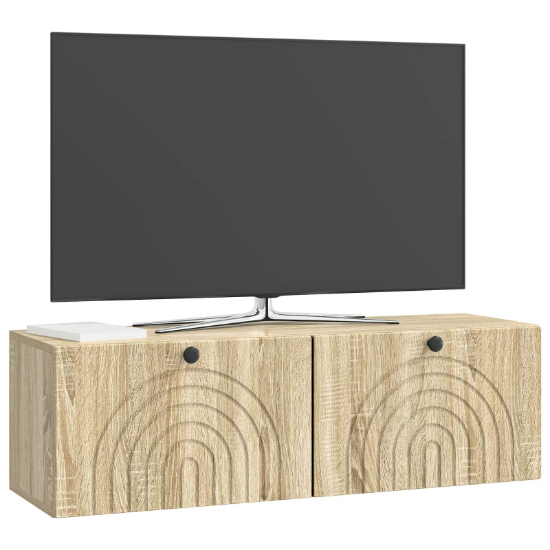 Szafka RTV montowana na ścianie dąb Sonoma 98 x 31 x 30 cm