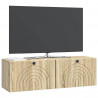Szafka RTV montowana na ścianie dąb Sonoma 98 x 31 x 30 cm