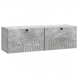Szafka RTV montowana na ścianie Betonowy szary 98 x 31 x 30 cm