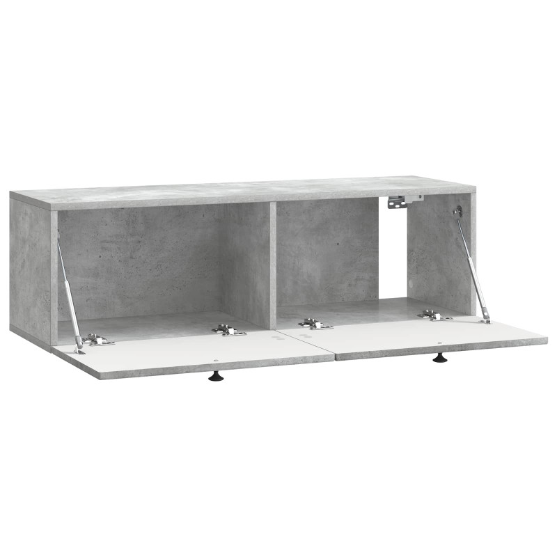 Szafka RTV montowana na ścianie Betonowy szary 98 x 31 x 30 cm