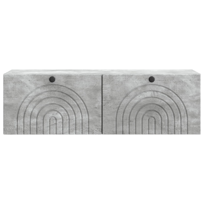 Szafka RTV montowana na ścianie Betonowy szary 98 x 31 x 30 cm