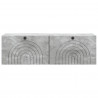 Szafka RTV montowana na ścianie Betonowy szary 98 x 31 x 30 cm