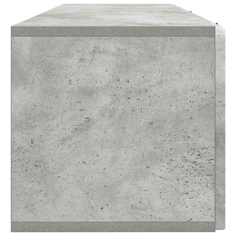 Szafka RTV montowana na ścianie Betonowy szary 98 x 31 x 30 cm