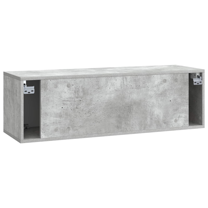 Szafka RTV montowana na ścianie Betonowy szary 98 x 31 x 30 cm