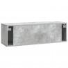 Szafka RTV montowana na ścianie Betonowy szary 98 x 31 x 30 cm