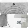 Szafka RTV montowana na ścianie Betonowy szary 98 x 31 x 30 cm
