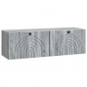 Szafka RTV montowana na ścianie Szary Sonoma 98 x 31 x 30 cm