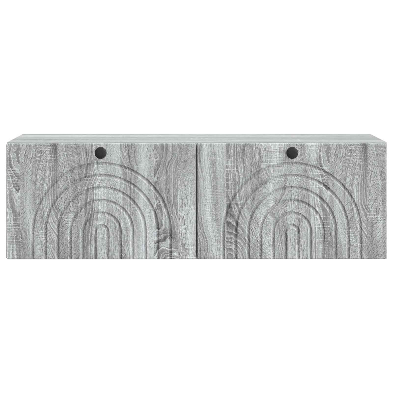 Szafka RTV montowana na ścianie Szary Sonoma 98 x 31 x 30 cm