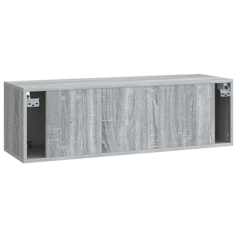 Szafka RTV montowana na ścianie Szary Sonoma 98 x 31 x 30 cm