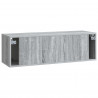Szafka RTV montowana na ścianie Szary Sonoma 98 x 31 x 30 cm