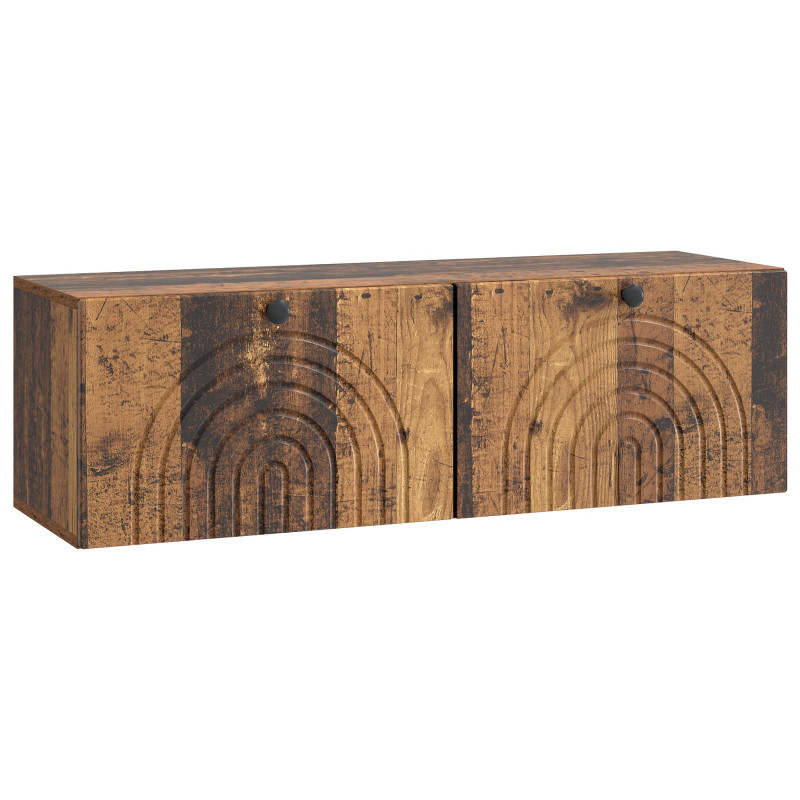 Szafka RTV montowana na ścianie Stare drewno 98 x 31 x 30 cm