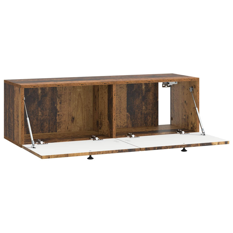 Szafka RTV montowana na ścianie Stare drewno 98 x 31 x 30 cm