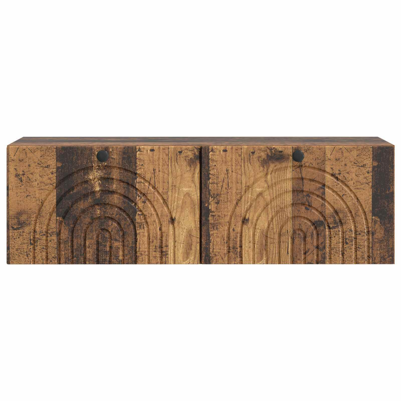 Szafka RTV montowana na ścianie Stare drewno 98 x 31 x 30 cm