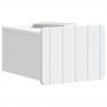 Wisząca Szafka Nocna z szufladą 2 pcs Biały 33 x 34,5 x 24 cm