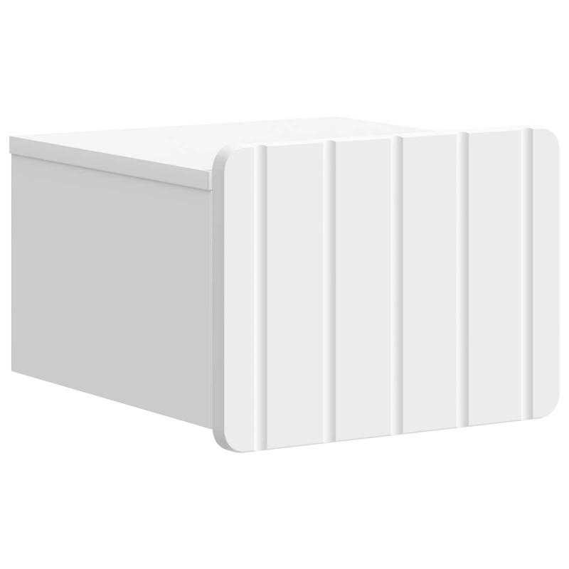 Wisząca Szafka Nocna z szufladą 2 pcs Biały 33 x 34,5 x 24 cm