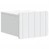 Wisząca Szafka Nocna z szufladą 2 pcs Biały 33 x 34,5 x 24 cm