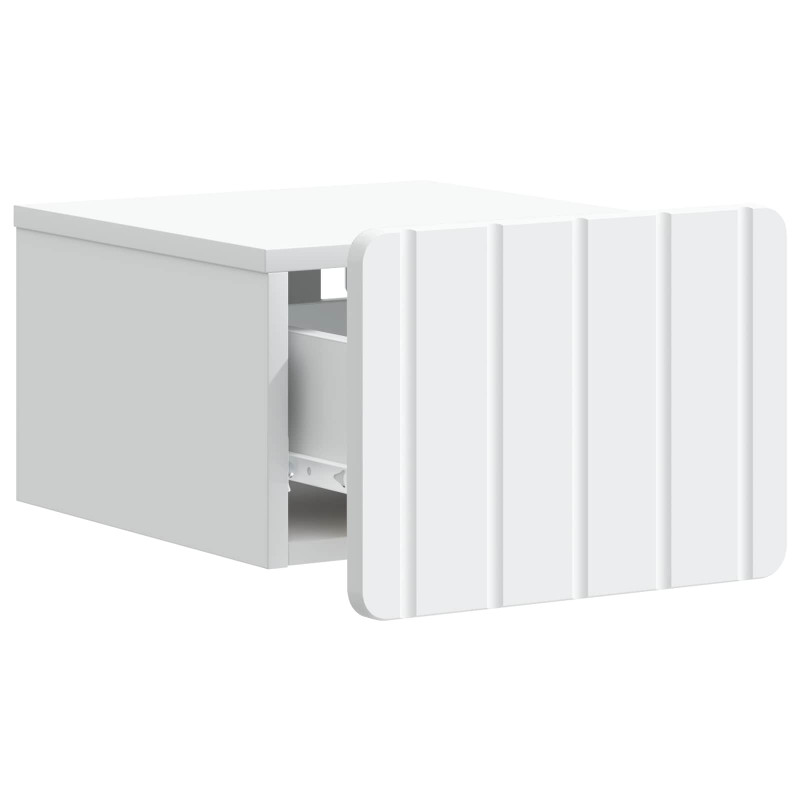 Wisząca Szafka Nocna z szufladą 2 pcs Biały 33 x 34,5 x 24 cm