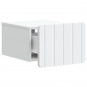 Wisząca Szafka Nocna z szufladą 2 pcs Biały 33 x 34,5 x 24 cm
