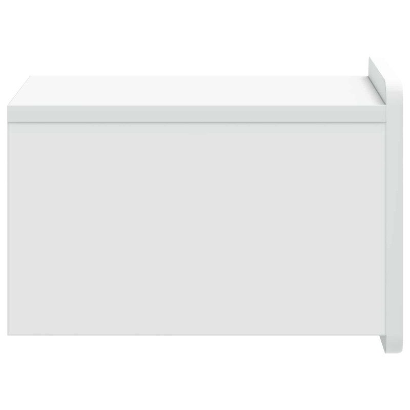 Wisząca Szafka Nocna z szufladą 2 pcs Biały 33 x 34,5 x 24 cm