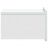 Wisząca Szafka Nocna z szufladą 2 pcs Biały 33 x 34,5 x 24 cm