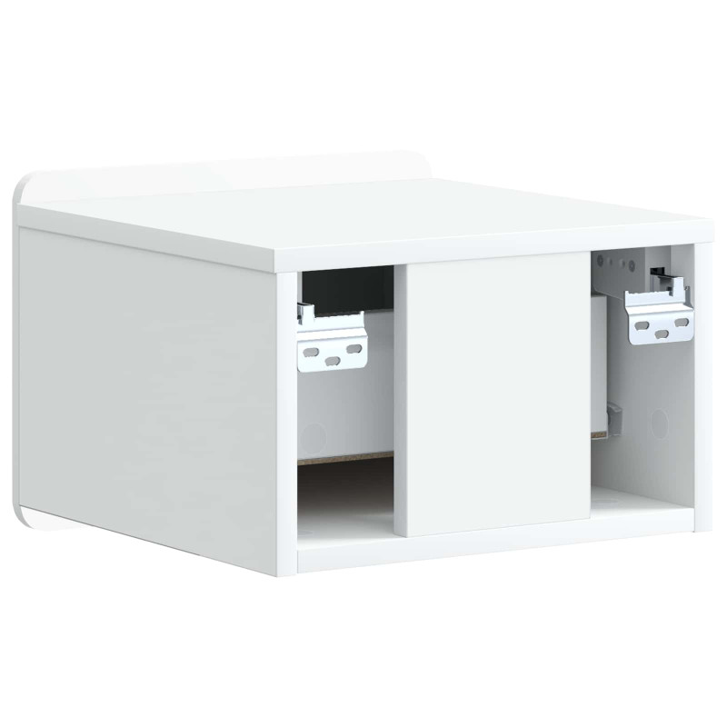Wisząca Szafka Nocna z szufladą 2 pcs Biały 33 x 34,5 x 24 cm