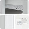 Wisząca Szafka Nocna z szufladą 2 pcs Biały 33 x 34,5 x 24 cm