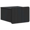 Wisząca Szafka Nocna z szufladą 2 pcs Czarny 33 x 34,5 x 24 cm