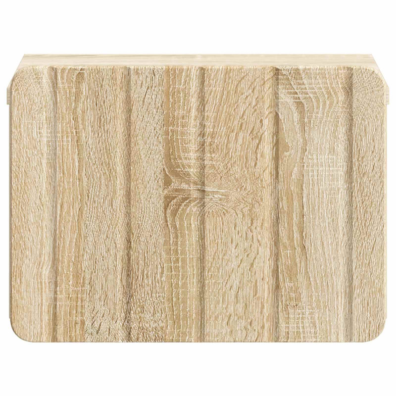 Wisząca Szafka Nocna 2 pcs dąb Sonoma 33 x 34,5 x 24 cm