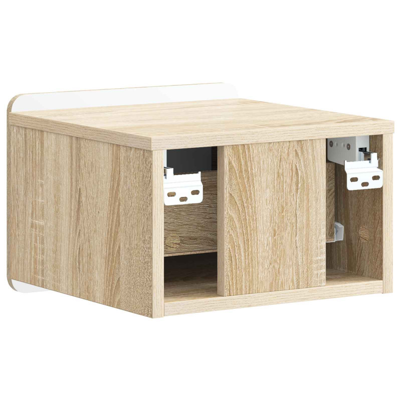 Wisząca Szafka Nocna 2 pcs dąb Sonoma 33 x 34,5 x 24 cm