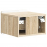 Wisząca Szafka Nocna 2 pcs dąb Sonoma 33 x 34,5 x 24 cm