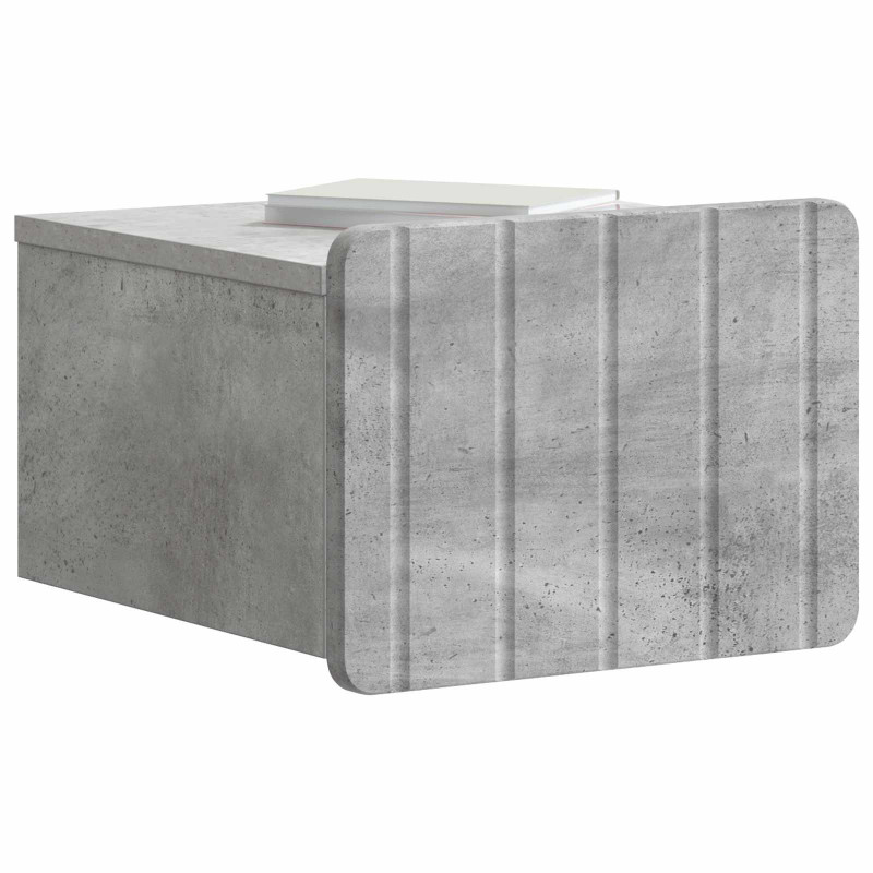 Wisząca Szafka Nocna Betonowy szary 33 x 34,5 x 24 cm