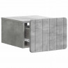 Wisząca Szafka Nocna Betonowy szary 33 x 34,5 x 24 cm