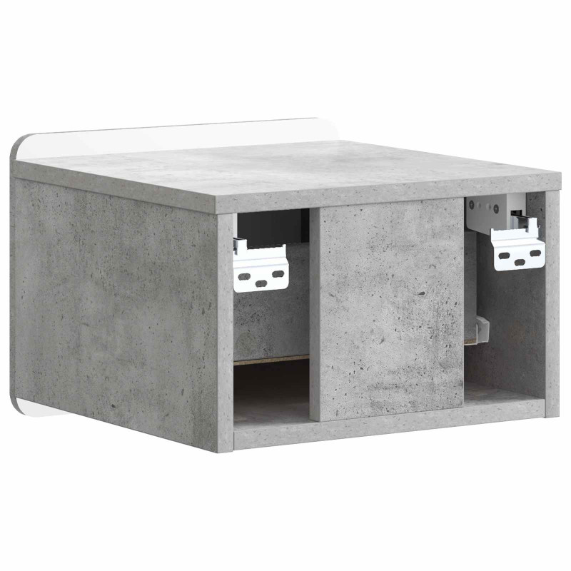 Wisząca Szafka Nocna Betonowy szary 33 x 34,5 x 24 cm