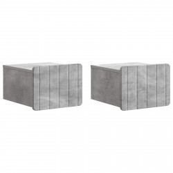 Wisząca Szafka Nocna 2 pcs Betonowy szary 33 x 34,5 x 24 cm