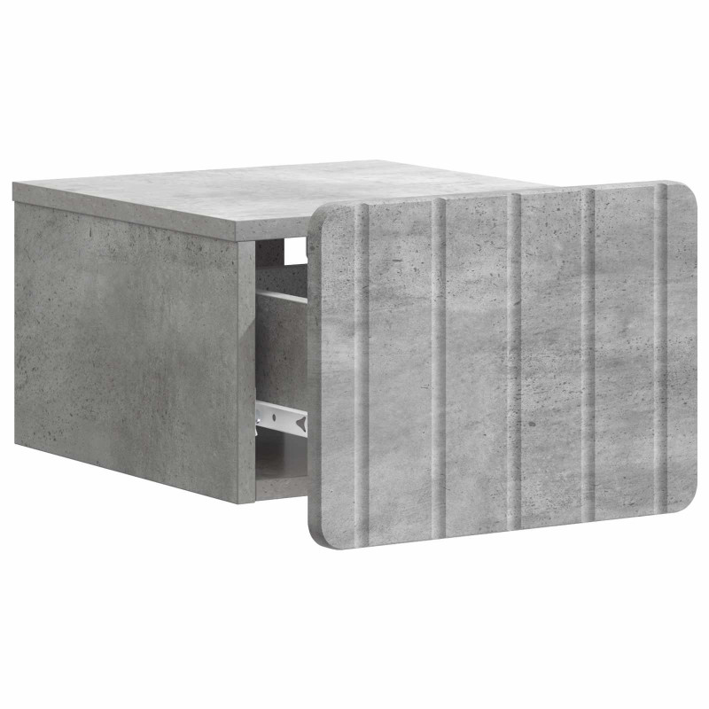 Wisząca Szafka Nocna 2 pcs Betonowy szary 33 x 34,5 x 24 cm