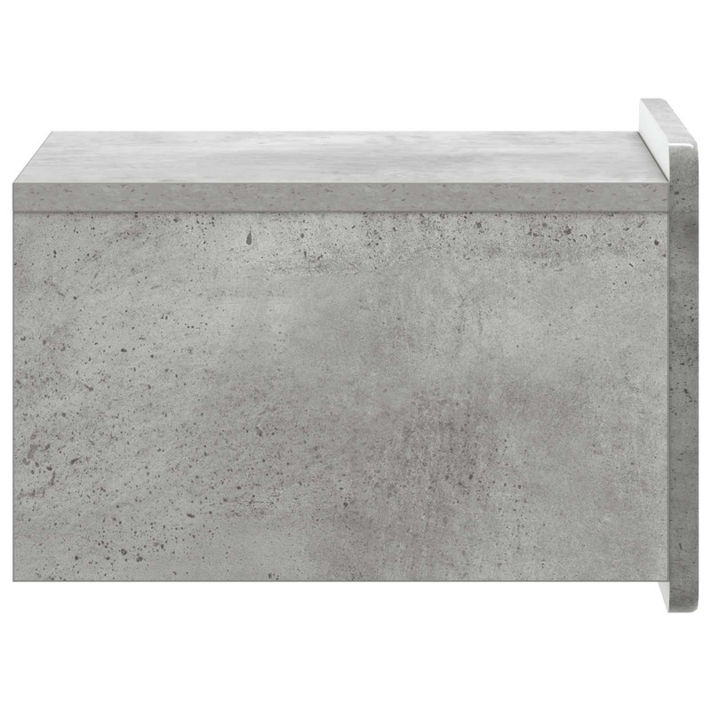 Wisząca Szafka Nocna 2 pcs Betonowy szary 33 x 34,5 x 24 cm