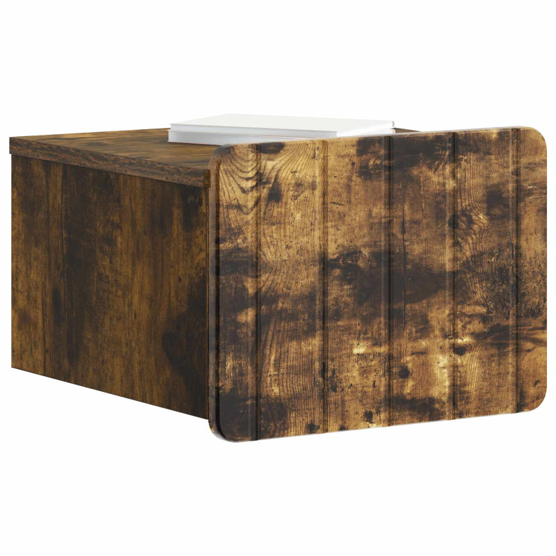 Wisząca Szafka Nocna 2 pcs Dąb wędzony 33 x 34,5 x 24 cm