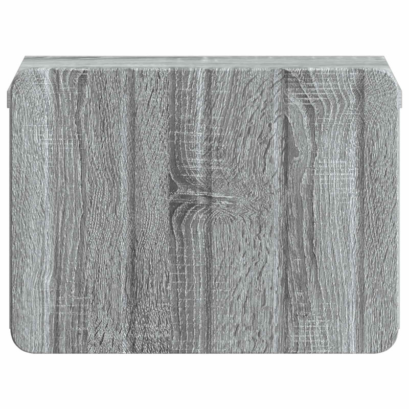 Wisząca Szafka Nocna z szufladą Szary Sonoma 33 x 34,5 x 24 cm
