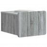 Wisząca Szafka Nocna 2 pcs Szary Sonoma 33 x 34,5 x 24 cm