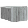 Wisząca Szafka Nocna 2 pcs Szary Sonoma 33 x 34,5 x 24 cm