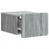 Wisząca Szafka Nocna 2 pcs Szary Sonoma 33 x 34,5 x 24 cm