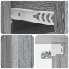 Wisząca Szafka Nocna 2 pcs Szary Sonoma 33 x 34,5 x 24 cm