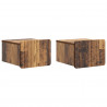 Wisząca Szafka Nocna 2 pcs Stare drewno 33 x 34,5 x 24 cm